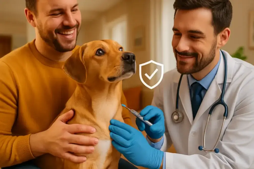 aplicação de vacina raiva em cachorro