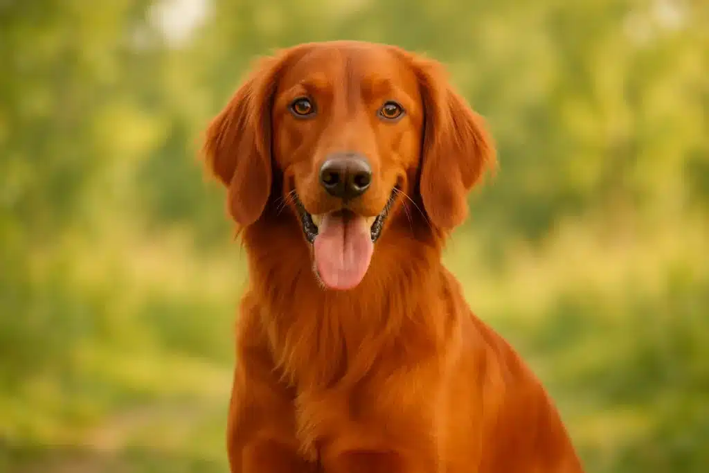 Cachorros Vermelhos olhando para frente