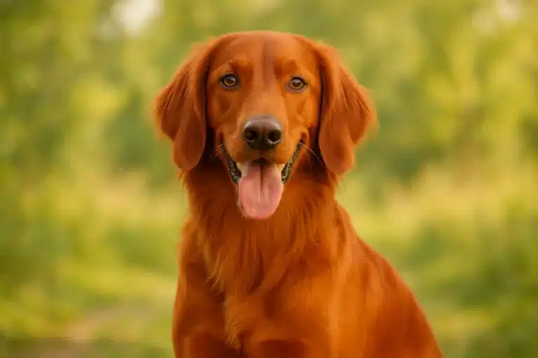 Cachorros Vermelhos olhando para frente