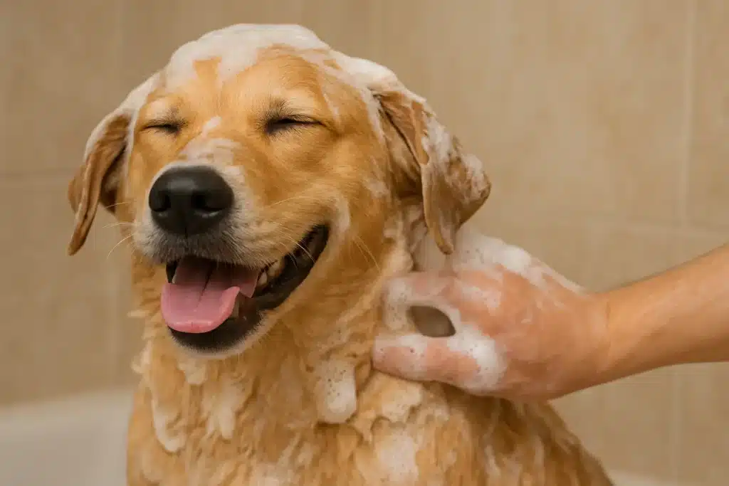 Remédio para Coceira em Cachorros: Guia Completo para Alívio Imediato 1 banho com shampoo medicinal